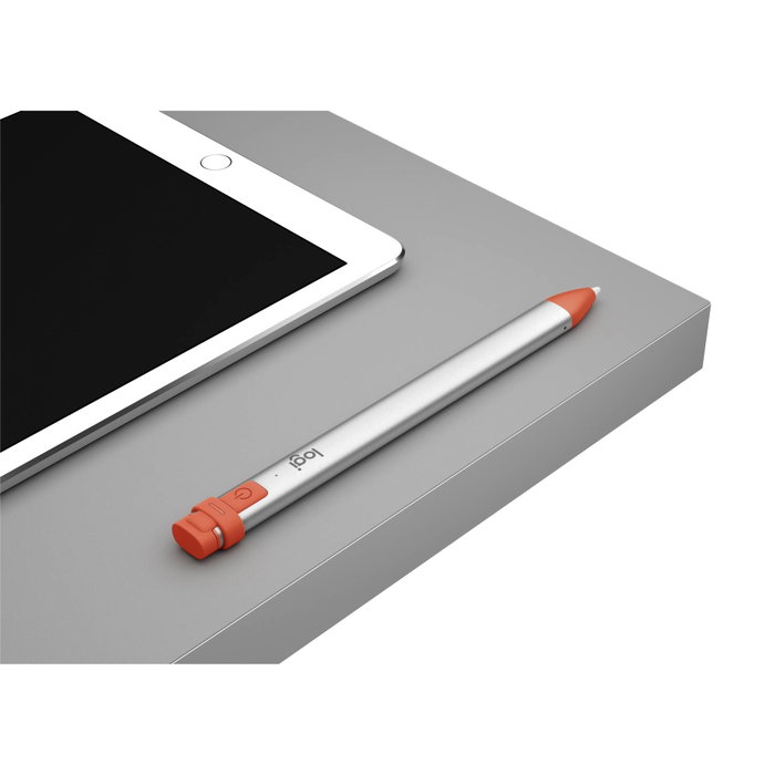 Logitech Crayon Lápiz Digital Naranja y Blanco