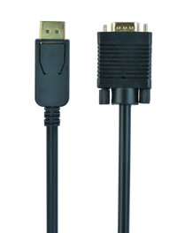 Gembird CCP-DPM-VGAM-6 Adaptador DisplayPort a VGA 1,8 m Negro