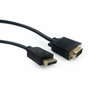 Gembird CCP-DPM-VGAM-6 Adaptador DisplayPort a VGA 1,8 m Negro