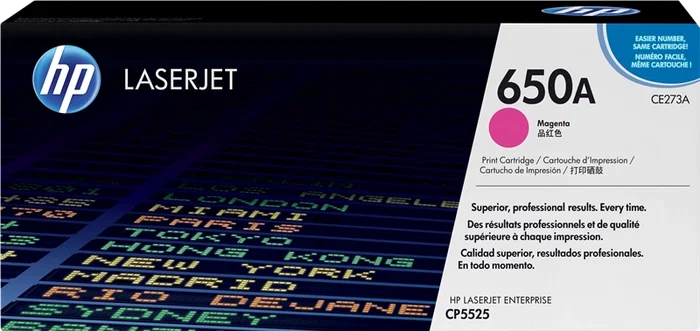 HP 650A Magenta Original (CE273A) Cartucho de Tóner
