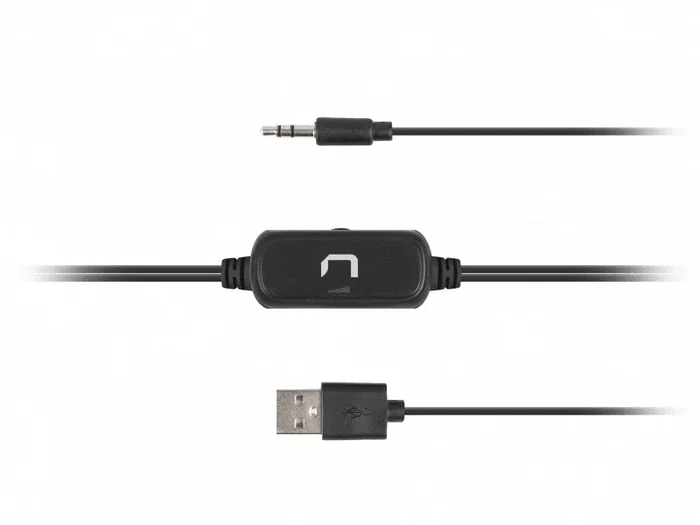 Natec Altavoces NATEC COUGAR Negro, 2.0 Canales, 6W, Conexión USB y 3.5mm, Rango Frecuencia 80-20000 Hz, para Escritorio