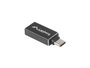 Lanberg AD-UC-UA-02 Adaptador USB tipo A hembra a USB tipo C macho Negro