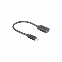 Lanberg Adaptador USB A a USB C AD-UC-UA-04 Negro