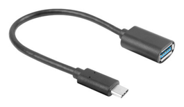 Lanberg AD-UC-UA-04 Adaptador USB A a USB C Negro