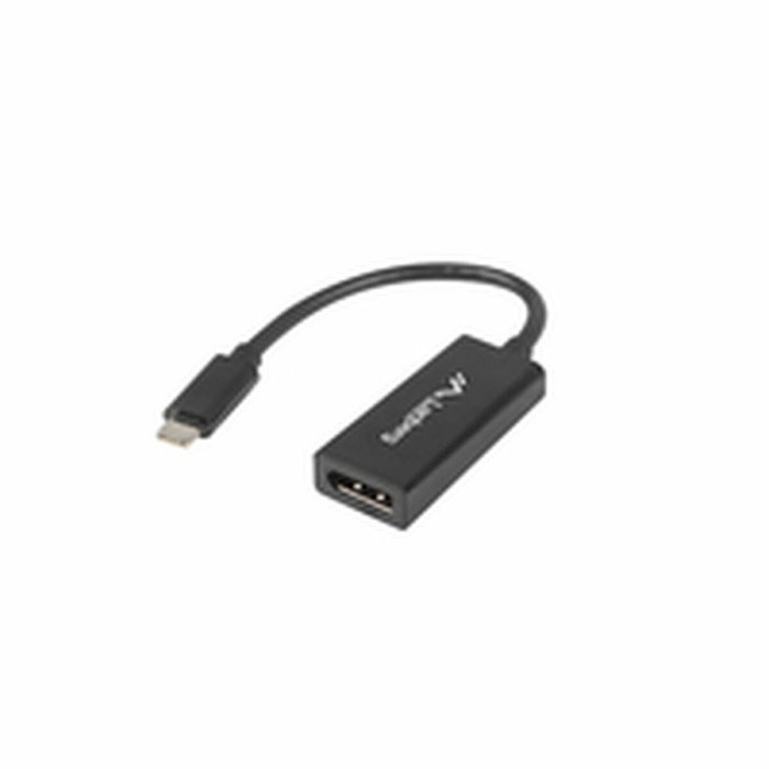 Lanberg AD-UC-DP-01 Adaptador USB Tipo C a DisplayPort Negro