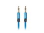 Lanberg CA-MJMJ-10CU-0020-BL Cable Minijack 3.5 mm Macho a Macho, 2 Metros, Azul