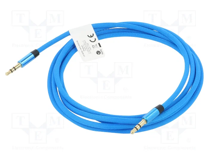 Lanberg Cable minijack 3,5mm Macho a Macho 2m Azul