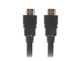 Lanberg Cable HDMI CA-HDMI-10CC-0200-BK Macho-Macho 20m HDMI 2.0 Chapado en Oro Negro