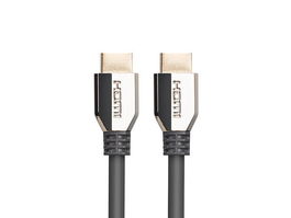 Lanberg CA-HDMI-30CU-0005-BK Cable HDMI 2.1 48 Gbit/s, Macho-Macho, Longitud 0.5 Metros, Contactos Chapados en Oro, Negro
