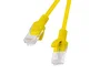 Lanberg PCU6-10CC, Cable de Red RJ45 Cat6 UTP 0.25m Amarillo