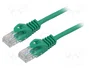 Lanberg Cable de red Cat6 U/UTP 1,5m Verde PCU6-10CC-0150-G