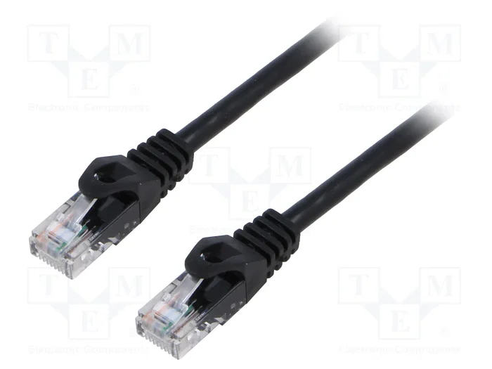 Lanberg Cable de red Cat6 U/UTP de 3 m Negro