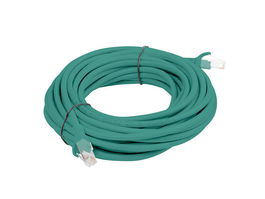 Lanberg Cable de Red Latiguillo Cat.6 UTP 5 m, Conectores RJ-45 Macho, 250 MHz, Blindaje U/UTP, Color Verde, Referencia PCU6-10CC-0500-G