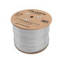 LANBERG Cable de Red Ethernet CAT.7 S/FTP, Cobre Sólido, LSZH, 305m, 40GbE, 600MHz, Blanco, LCS7L-11CU-0305-S