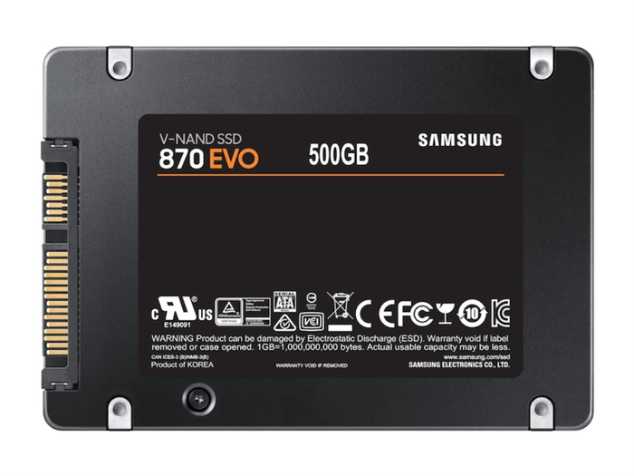 Samsung 870 EVO 500 GB 2.5" SATA III SSD V-NAND MLC