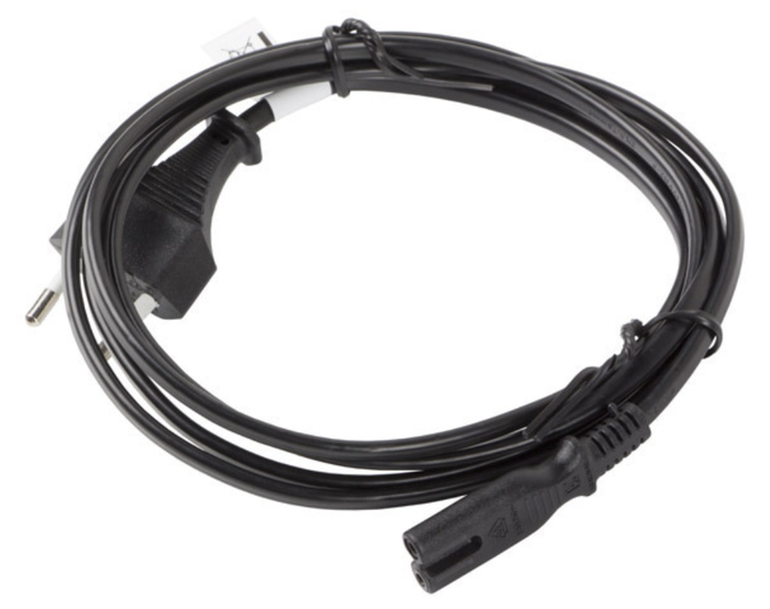 Lanberg CA-C7CA-11CC-0030-BK Cable de alimentación CEE 7/16 a C7 3m Negro