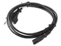 Lanberg CA-C7CA-11CC-0030-BK Cable de Alimentación VDE CEE 7/16 a C7 Macho/Hembra Negro 3m