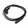 Lanberg CA-C7CA-11CC-0030-BK Cable de alimentación CEE 7/16 a C7 3m Negro