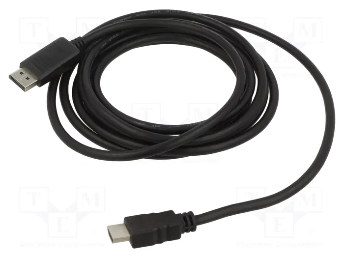 Gembird Cable DisplayPort a HDMI de 3m, Negro