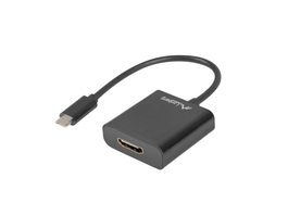 Lanberg Adaptador USB-C a HDMI con Cable Integrado AG9310, USB 3.2 Gen 1, Resolución 1920x1200, Compatible con Mac y Windows 10/8/7