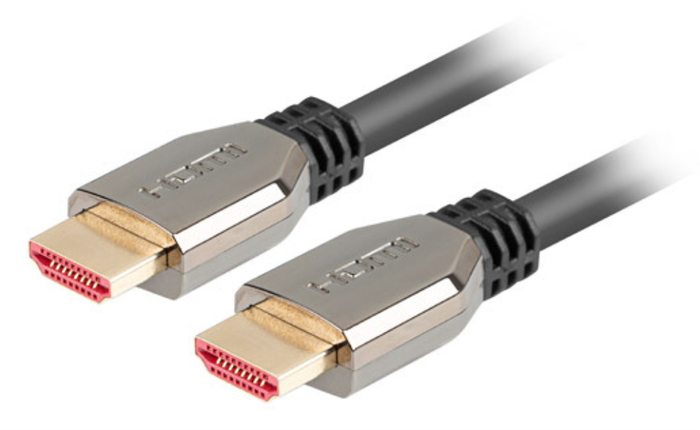 Lanberg Cable HDMI 2.1 de 1 m Negro, Plata Lanberg Cable HDMI 2.1 de 1 m Negro, Plata