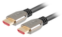 Lanberg Cable HDMI 2.1 de 1 m Negro, Plata