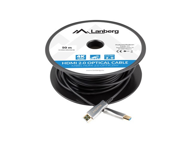 Cable HDMI Lanberg CA-HDMI-20FB-0500-BK 50 m