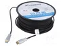 Lanberg Cable HDMI v2.0 Óptico AOC 50m Negro