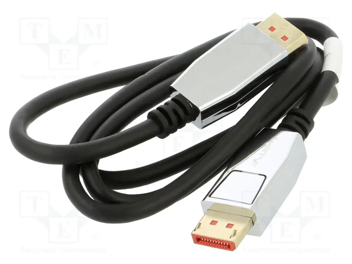 Lanberg CA-DPDP-20CU-0010-BK Cable DisplayPort 1.4 de 1m 8K