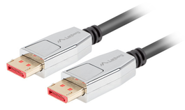 Lanberg Cable DisplayPort 20 pines V1.4 1m 8K 60Hz Negro