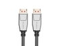 Lanberg CA-DPDP-20CU-0010-BK Cable DisplayPort 1.4 de 1 m Negro y Plata
