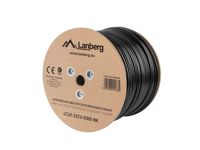 Lanberg LCS6-11CU-0305-S Cable de Red Cat6 SF/UTP (S-FTP) 305 m Gris