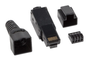 Lanberg PLU-6000TL Conector RJ-45 Cat6 U/UTP Negro