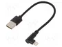 Gembird Cable Lightning USB 2.0 a 8 pines angular 0,2 m Negro