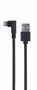 Gembird CC-USB2-AMLML-0.2M Cable USB 2.0 a Lightning 8 pines Angular 0.2 Metros para iPhone/iPad - Negro