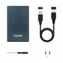 TooQ TQE-2527PB Caja Externa para Disco Duro 2.5 HDD/SSD SATA USB 3.1 Negro, Marina