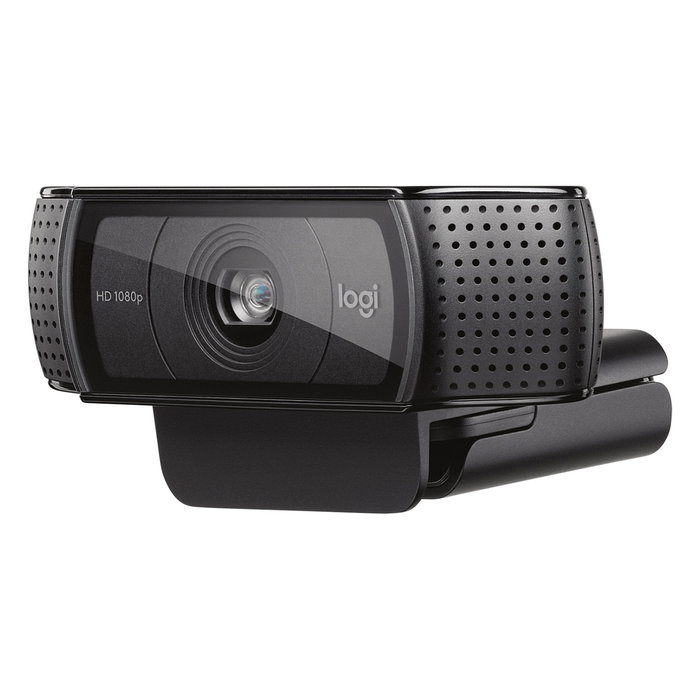 Logitech C920e Cámara Web HD 1080p Full HD 1920x1080, 30 fps, 2 Micrófonos Omnidireccionales, Tapa de Privacidad Pop-up, USB-A 1.5 m, Negro