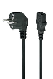 Gembird Power Cable Black Cee7/4 C14 Coupler