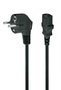 Gembird Cable de Alimentación PC-186-VDE-10M Negro de 10m