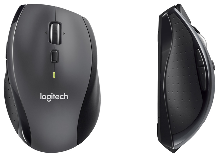 Logitech Marathon M705 Ratón Inalámbrico Carbón vegetal Logitech Marathon M705 Ratón Inalámbrico Carbón vegetal