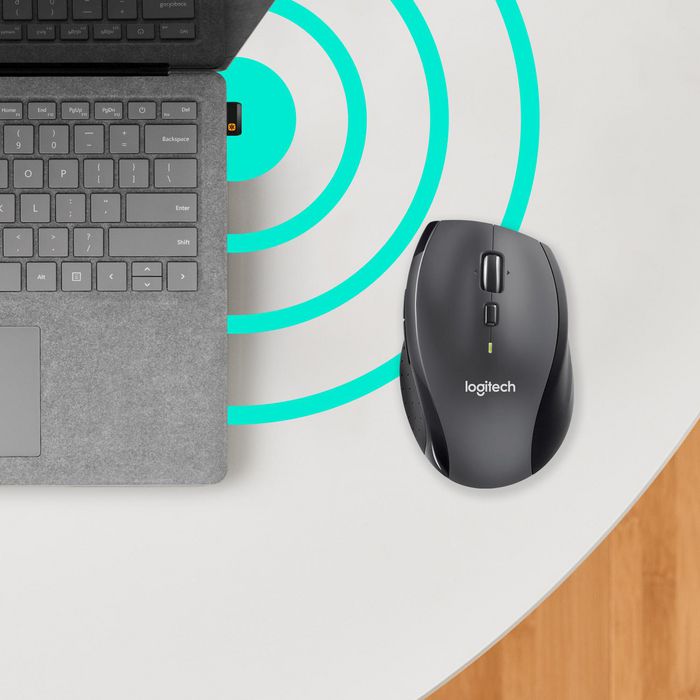 Logitech Marathon M705 Ratón Inalámbrico RF, Larga Duración de Batería 3 Años, Seguimiento Láser, Scroll Hiperveloz, Recibidor Unifying, Color Carbón Logitech Marathon M705 Ratón Inalámbrico RF, Larga Duración de Batería 3 Años, Seguimiento Láser, Scroll Hiperveloz, Recibidor Unifying, Color Carbón