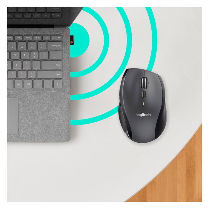 Logitech Marathon M705 Ratón Inalámbrico Carbón vegetal Logitech Marathon M705 Ratón Inalámbrico Carbón vegetal