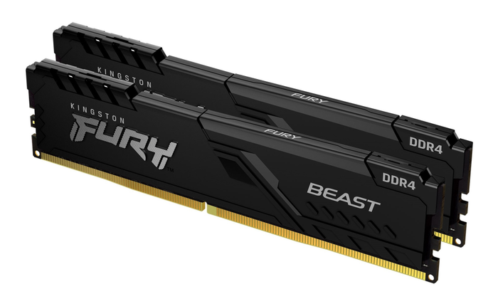 Kingston FURY Beast 16GB (2x8GB) DDR4 3200MT/s CL16 DIMM Kit Black