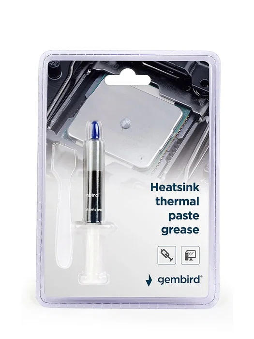 Gembird TG-G3.0-01 Pasta Térmica, Compuesto Disipador Calor 4.5 W/m·K, 3 g en jeringa para CPU, chipset, procesador