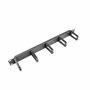 Lanberg AK-1202-B Organizador de cables 1U con 5 anillas de plástico