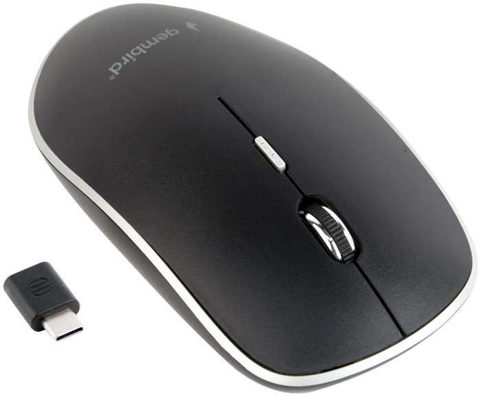 Gembird MUSW-4BSC-01 Ratón inalámbrico láser 2.4 GHz 1600 DPI Negro