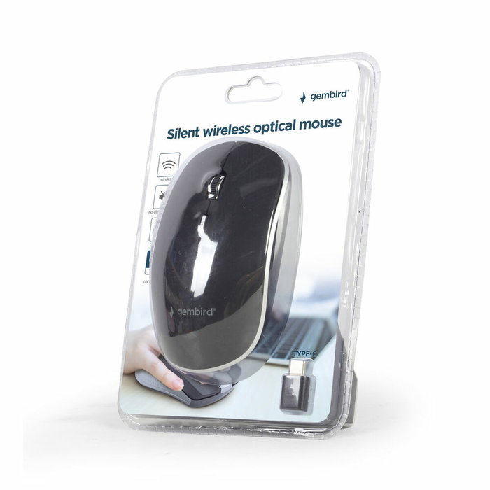Gembird MUSW-4BSC-01 Ratón Inalámbrico Negro Gembird MUSW-4BSC-01 Ratón Inalámbrico Negro