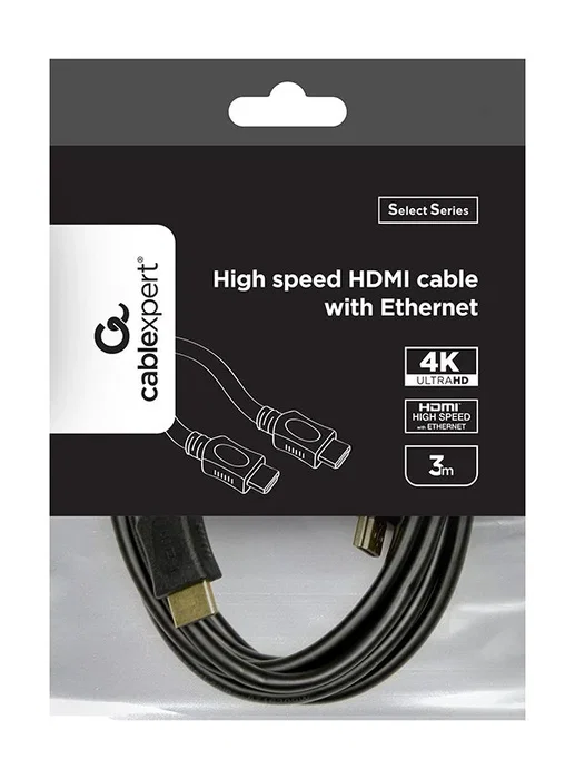 Gembird Cable HDMI CC-HDMI4L-15 de 4,5 m, 4K, Ethernet, Negro y Naranja