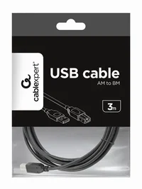 Gembird Cable USB A a USB B de 3,04 m Negro
