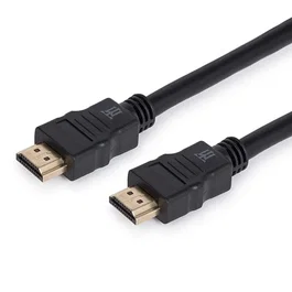 Maillon Basic MTBHDB2018 Cable HDMI 2.0 Alta Velocidad 1.8m, 4K HDR 60Hz, 18Gbps, 3D, Canal Ethernet, Conector Chapado en Oro, Negro